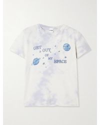 RE/DONE - My Space Tie-Dyed Printed Cotton-Jersey T-Shirt - Lyst