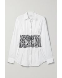 Damen Bekleidung Oberteile Hemden Dries Van Noten Bedruckte Robe in Weiß 