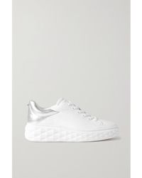 Jimmy Choo - Diamond Maxi/f Ii Leather Sneaker - Lyst