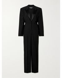 Stella McCartney - Combi-Pantalon En Laine À Finitions En Satin - Lyst