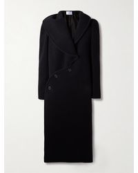 Alaïa - Hooded Wool Coat - Lyst