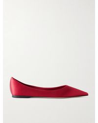 Jimmy Choo - Love Satin Flats - Lyst