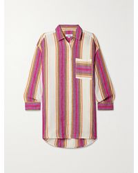 lemlem - Net Sustain Mariam Hemd Aus Einer Baumwollmischung Mit Streifen - Lyst