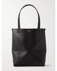 Loewe - Puzzle Fold Mini Wandelbare Tote Aus Leder - Lyst