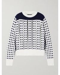 JW Anderson - Cutout Jacquard-Knit Sweater - Lyst