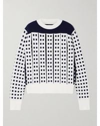 JW Anderson - Pullover Aus Jacquard-Strick Mit Cut-Outs - Lyst