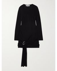JW Anderson - Minikleid Aus Jersey Mit Raffungen Und Verzierung - Lyst