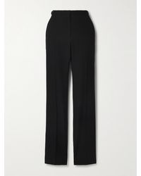 The Row - Jesse Wool And Silk-Blend Straight-Leg Pants - Lyst