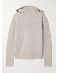 Proenza Schouler - Greta Kapuzenpullover Aus Einer Gerippten Kaschmirmischung - Lyst