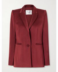 Galvan London - Sculpted Satin Blazer - Lyst