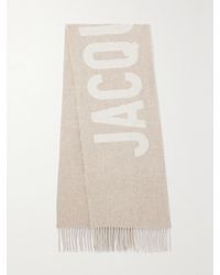 Jacquemus - Fringed Jacquard-Knit Wool Scarf - Lyst