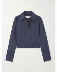 Gabriela Hearst - Thereza Cropped Linen, Wool, Silk And Cashmere-Blend Jacket - Lyst