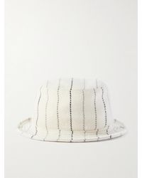 Gabriela Hearst - Kiran Striped Cashmere And Wool-Blend Bucket Hat - Lyst