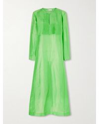 Tory Burch - Linen And Silk-Blend Kaftan - Lyst