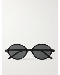 Oliver Peoples - Khaite 1989C Sonnenbrille Mit Rundem Rahmen Aus Azetat Und Goldfarbenem Metall - Lyst