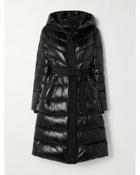 Mackage - Coralia Belted Quilted Glossed Recycled-Shell Down Coat - Lyst