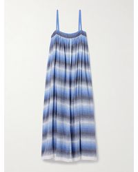lemlem - Eda Midikleid Aus Gestreifter Baumwollgaze - Lyst