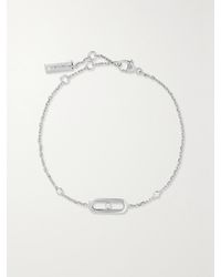 Messika - Move Uno Armband Aus 18 Karat Weißgold Mit Diamanten - Lyst