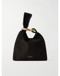 Veronica Beard - Swing Embellished Suede Clutch - Lyst