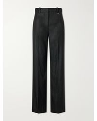 Isabel Marant - Noanda Striped Wool-Blend Straight-Leg Pants - Lyst
