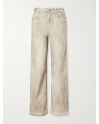 Loewe - High-Rise Straight-Leg Jeans - Lyst