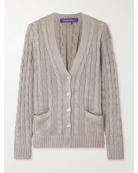 Ralph Lauren - Cardigan Aus Seide - Lyst