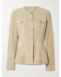 Haikure - Temple Paneled Suede Jacket - Lyst