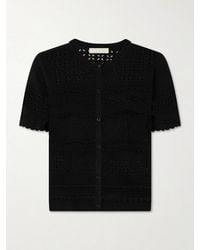 Ulla Johnson - Abriana Eyelet-Embellished Knitted Shirt - Lyst