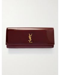 Saint Laurent - Kate Patent-Leather Clutch - Lyst