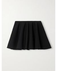 Alaïa - Godet Pleated Knitted Mini Skirt - Lyst