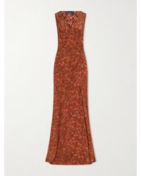 Cortana - Irina Silk-Chiffon Maxi Dress - Lyst