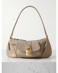 Chloé - The 99 Schultertasche Aus Strukturiertem Leder Mit Verzierung - Lyst