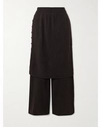 Lisa Yang - Payton Layered Cashmere Wide-Leg Pants - Lyst