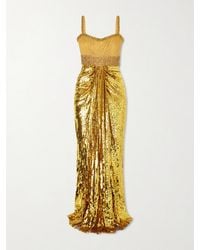Jenny Packham - Only You Draped Embellished Tulle Gown - Lyst