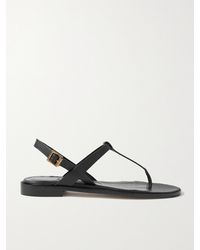 Manolo Blahnik - Hata Slingback-Sandalen Aus Leder - Lyst