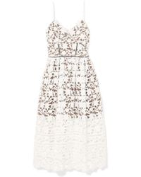 Self-Portrait Azaelea Guipure Lace Dress - White