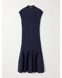 Alaïa - Pleated Wool-Blend Mini Dress - Lyst