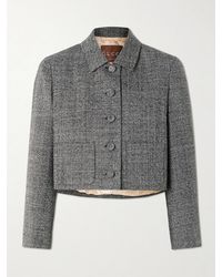 Gucci - Cropped Wool-Tweed Jacket - Lyst