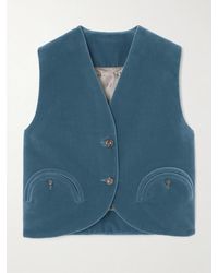 Blazé Milano - Jealousy Gliss Cotton-Velvet Vest - Lyst