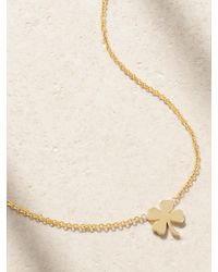 Jennifer Meyer - Mini Clover 18-Karat Necklace - Lyst