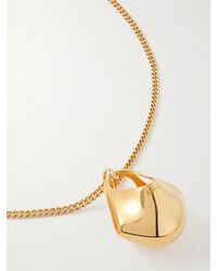 KHAITE - Lotus Small-Plated Necklace - Lyst