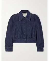 Dries Van Noten - Cropped Denim Jacket - Lyst