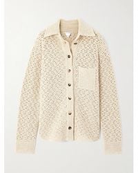 Bottega Veneta - Crocheted Cotton Shirt - Lyst
