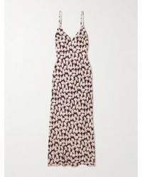 Bode - Paper Birch Printed Twill Maxi Dress - Lyst