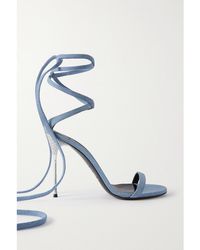 Sergio Rossi - Area Shibari Denim Sandals - Lyst