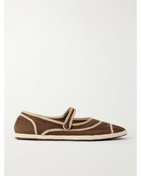STAUD - Nora Canvas Espadrille Mary Jane Flats - Lyst