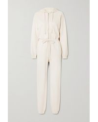 Year Of Ours - Hooded Cotton-jersey Jumpsuit - Lyst