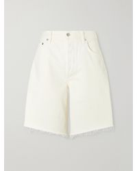 Citizens of Humanity - Ayla Frayed Denim Shorts - Lyst