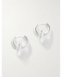 LIE STUDIO - The Esther-Plated Hoop Earrings - Lyst
