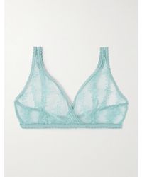 Eres - Fleur Du Sel Gourmande Embroidered Stretch-Mesh Soft-Cup Bra - Lyst